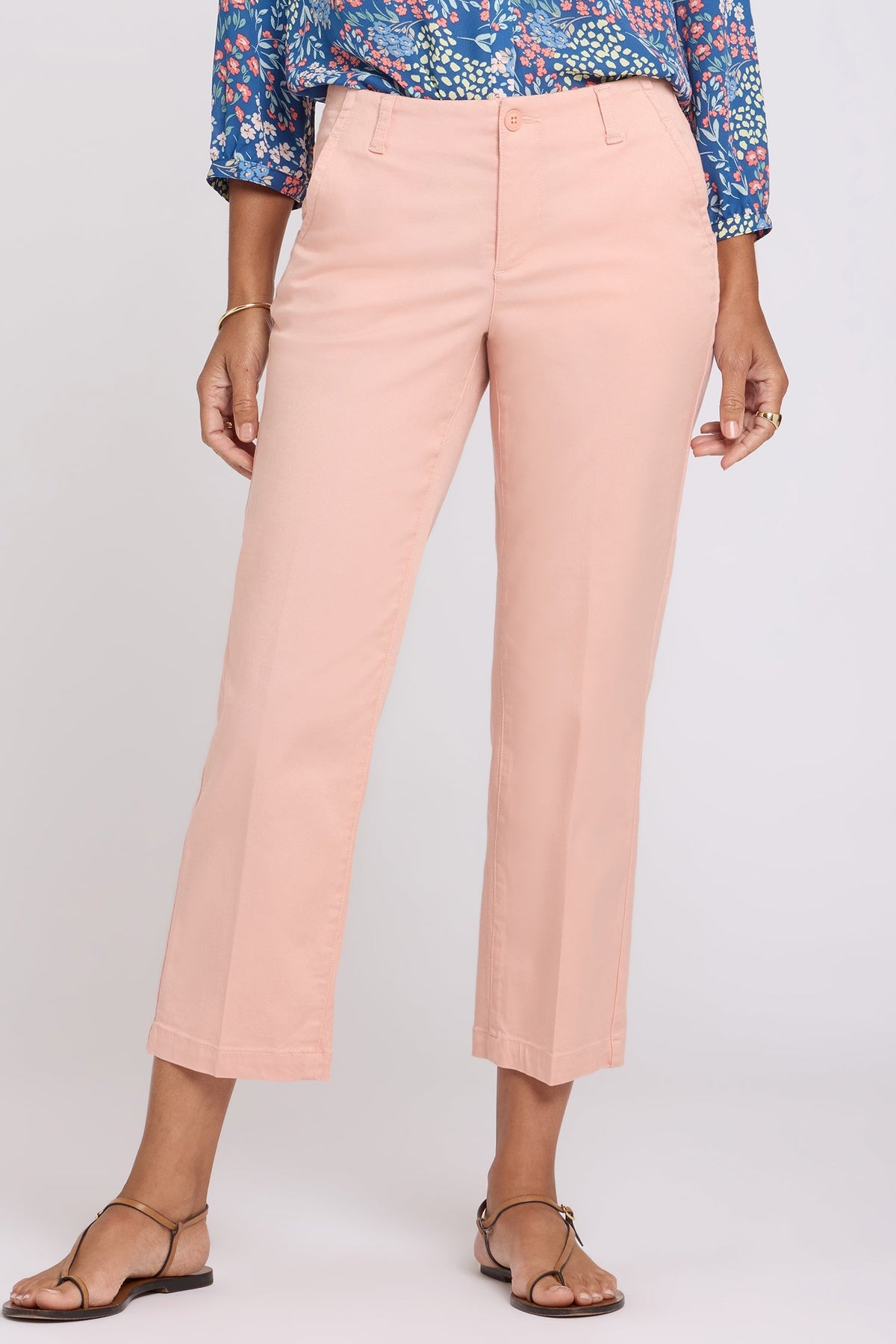 Marilyn Straight Ankle Pants - Desert Willow - straight leg trousers