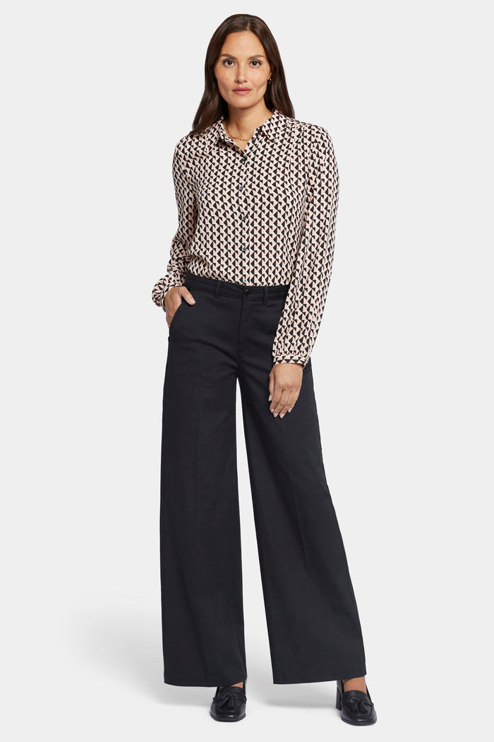 Women's Tailored Trousers - Black | Tailored Work Pants | SAVINTARI