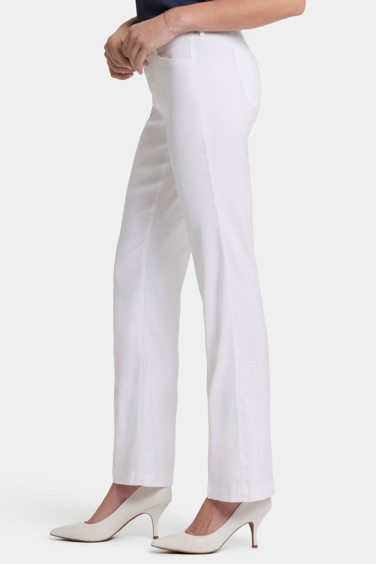 Trouser Pants In Petite - Optic White - tailored trousers