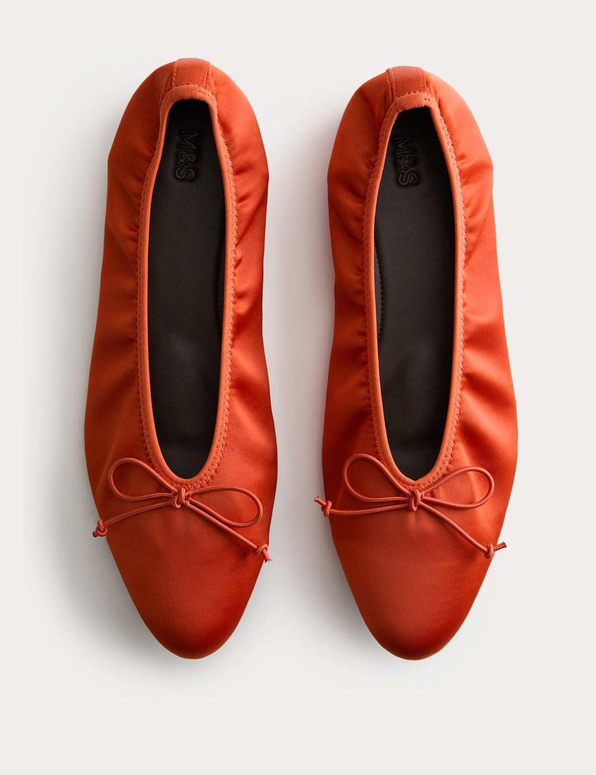 Women's Ballet Flats in Orange view 2 | ballet flats | SAVINTARI