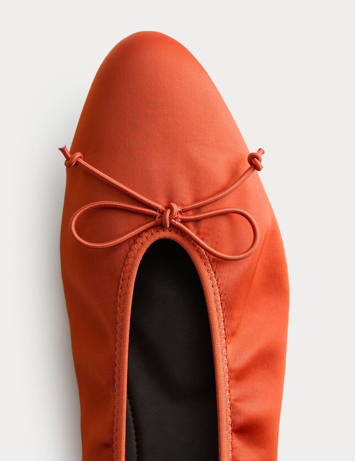 Women's Ballet Flats in Orange view 3 | ballet flats | SAVINTARI