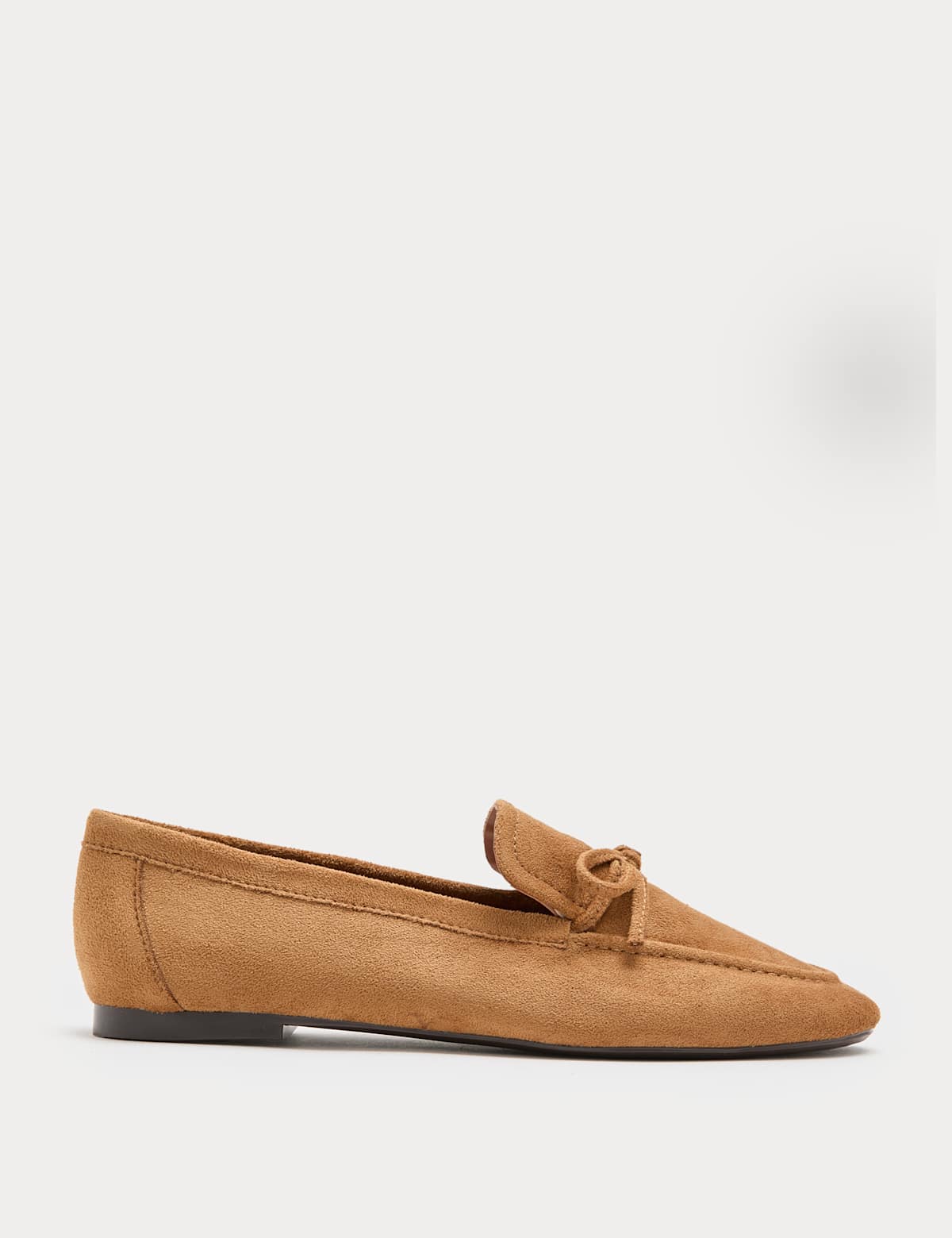 Women's Bow Flat Loafer Pumps - Black | SAVINTARI