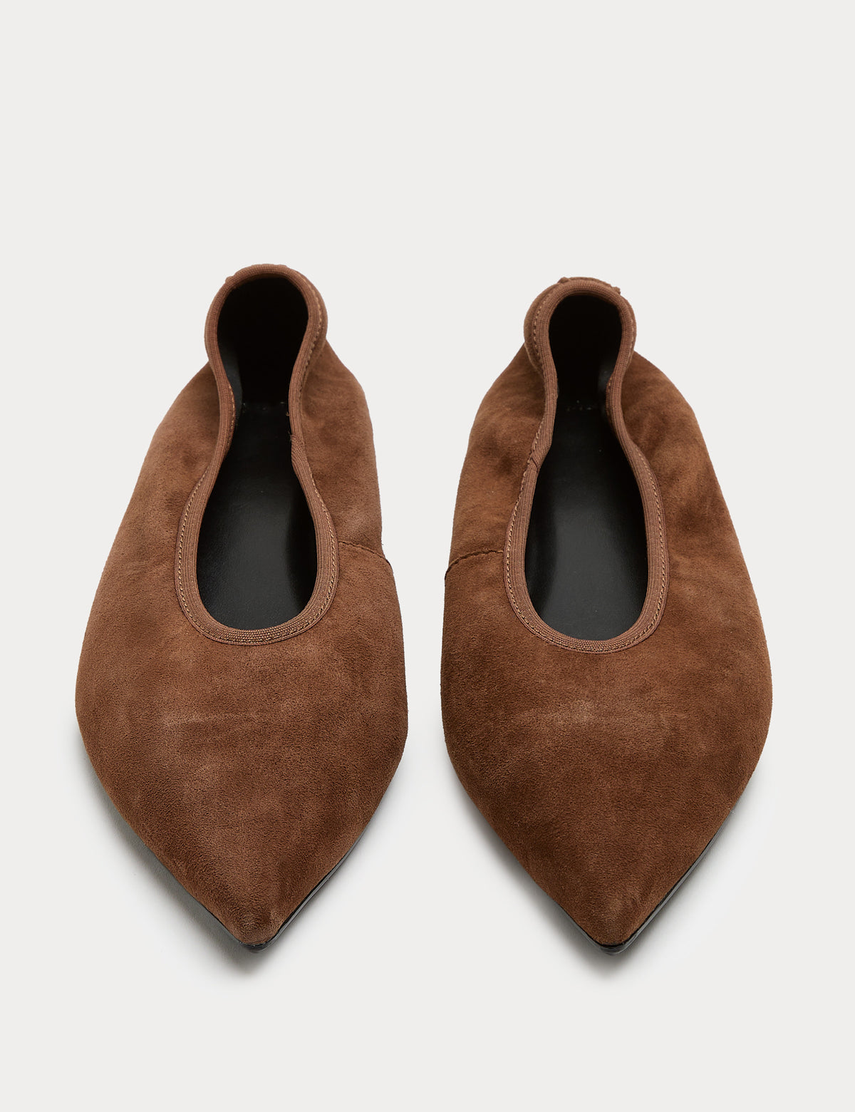 Women's Ballet Flats in Tan view 2 | ballet flats | SAVINTARI