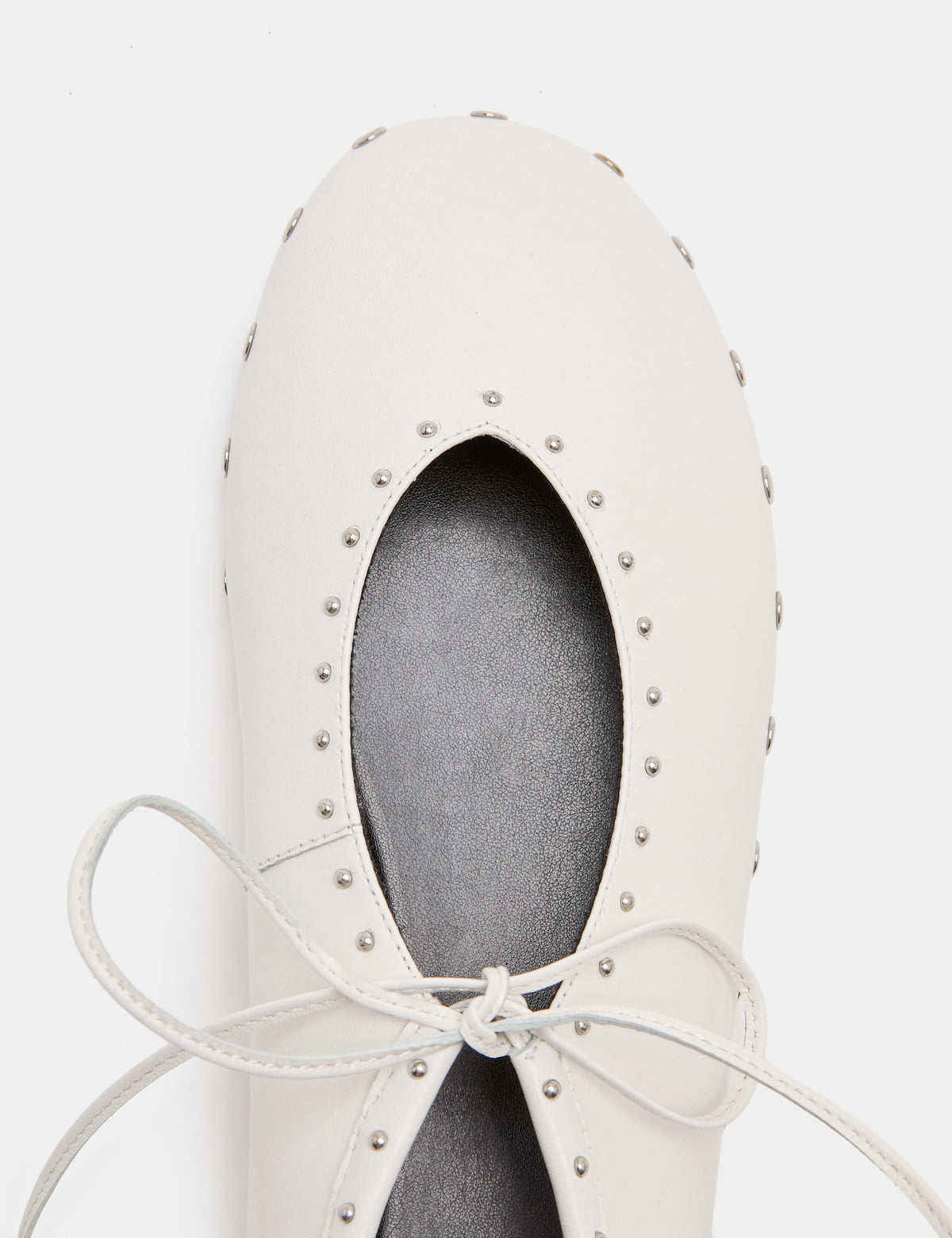 Women's Ballet Flats in White view 3 | ballet flats | SAVINTARI