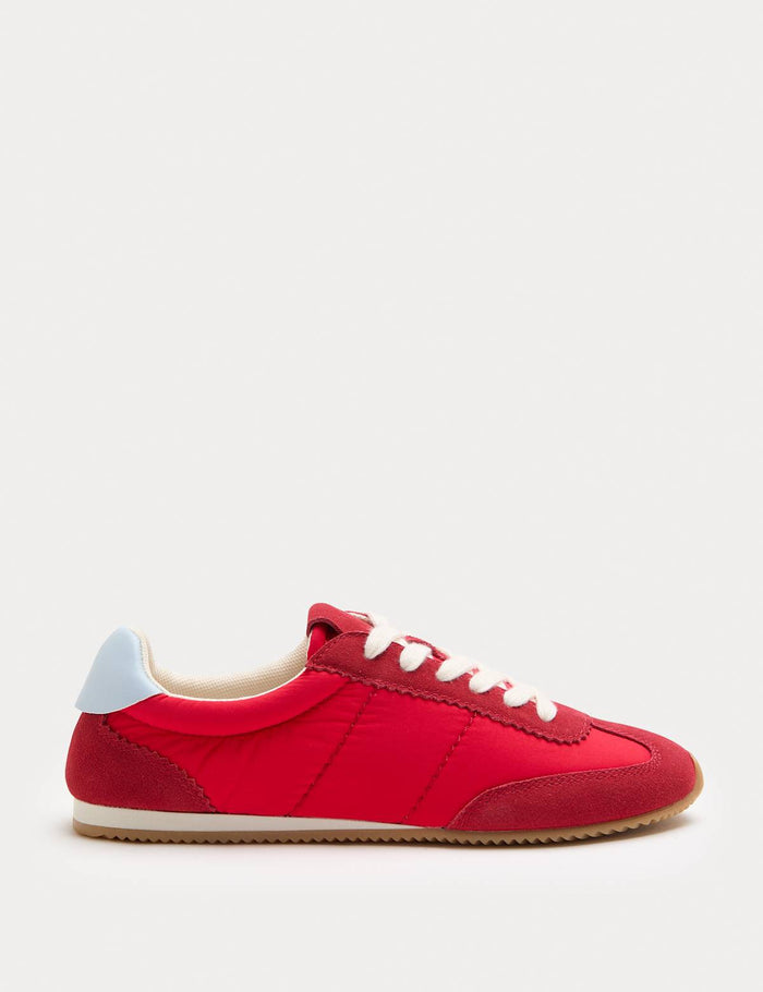 Women's Retro Runner Trainers - Red | Everyday Trainers | SAVINTARI