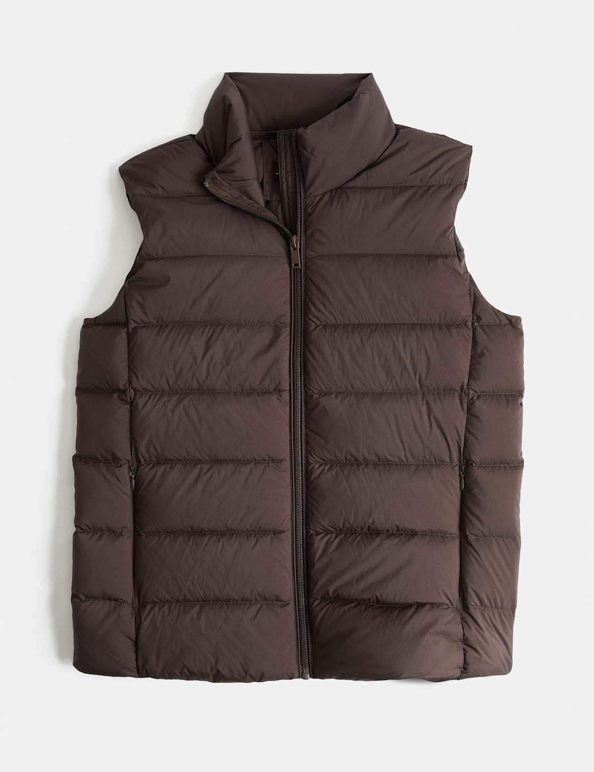 Women's Padded Feather and Down Gilet - Black | gilet | SAVINTARI