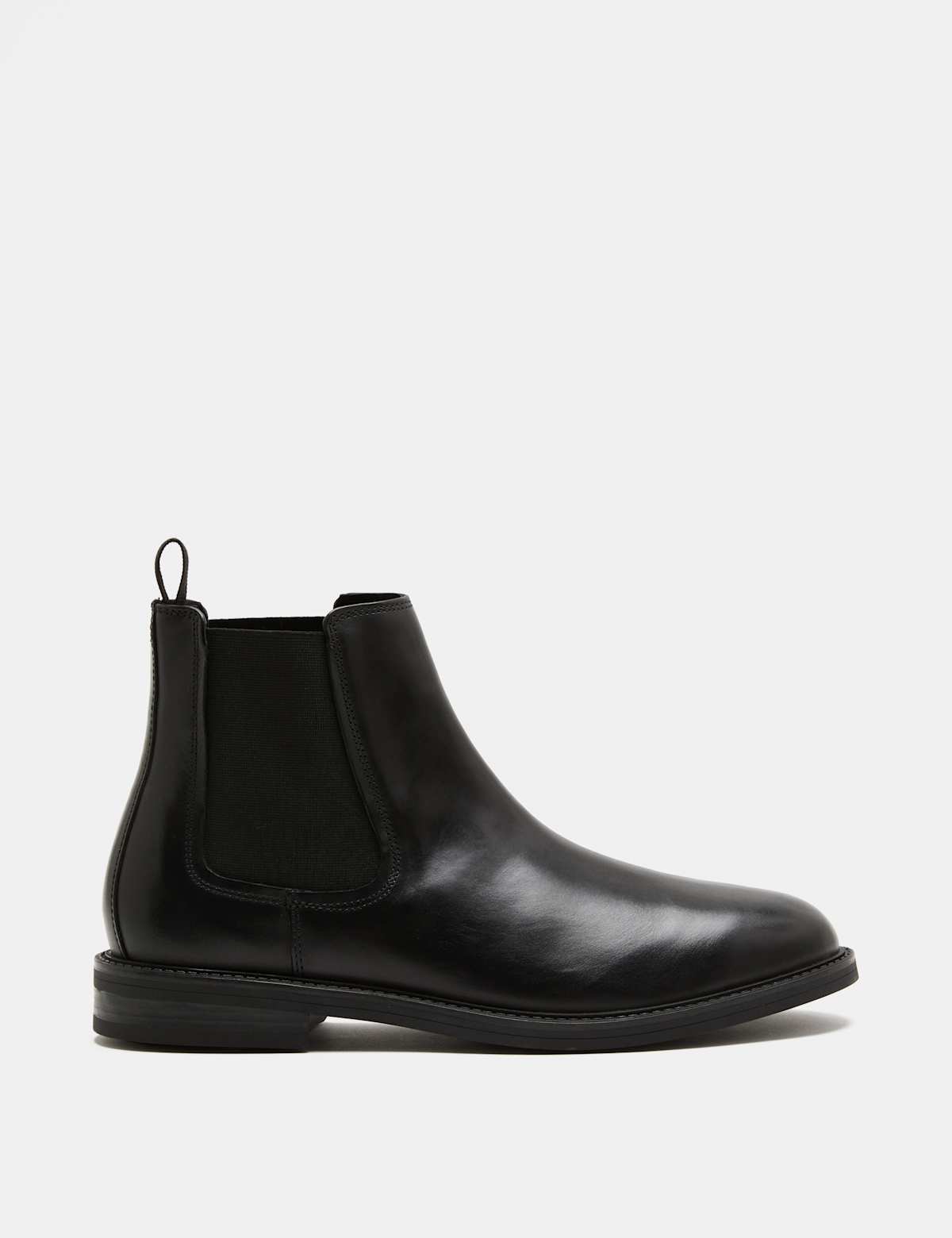 Men's Leather Chelsea Boots - Dark Brown | SAVINTARI