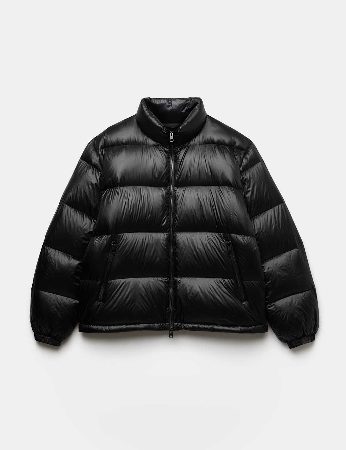 Women's Feather And Down Quilted Puffer Jacket - Teak | puffer jacket | SAVINTARI