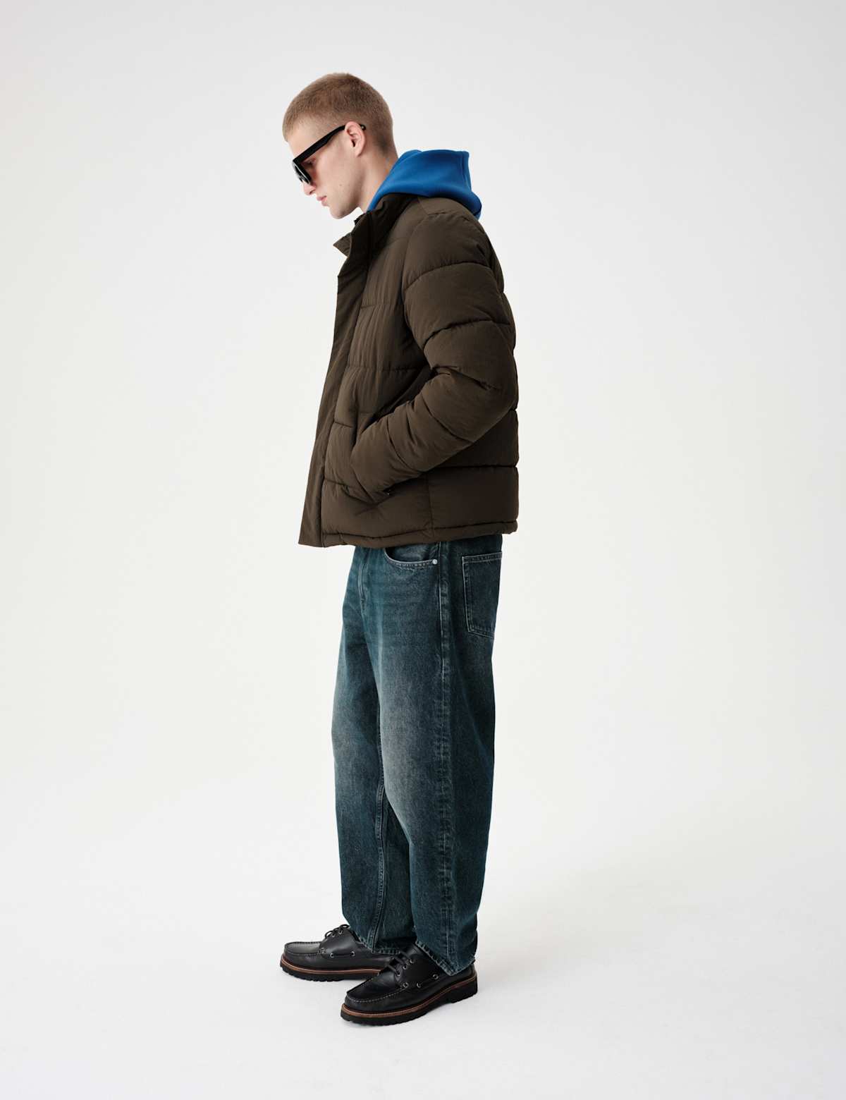 Women's Funnel Neck Puffer Jacket - Bitter Chocolate | puffer jacket | SAVINTARI