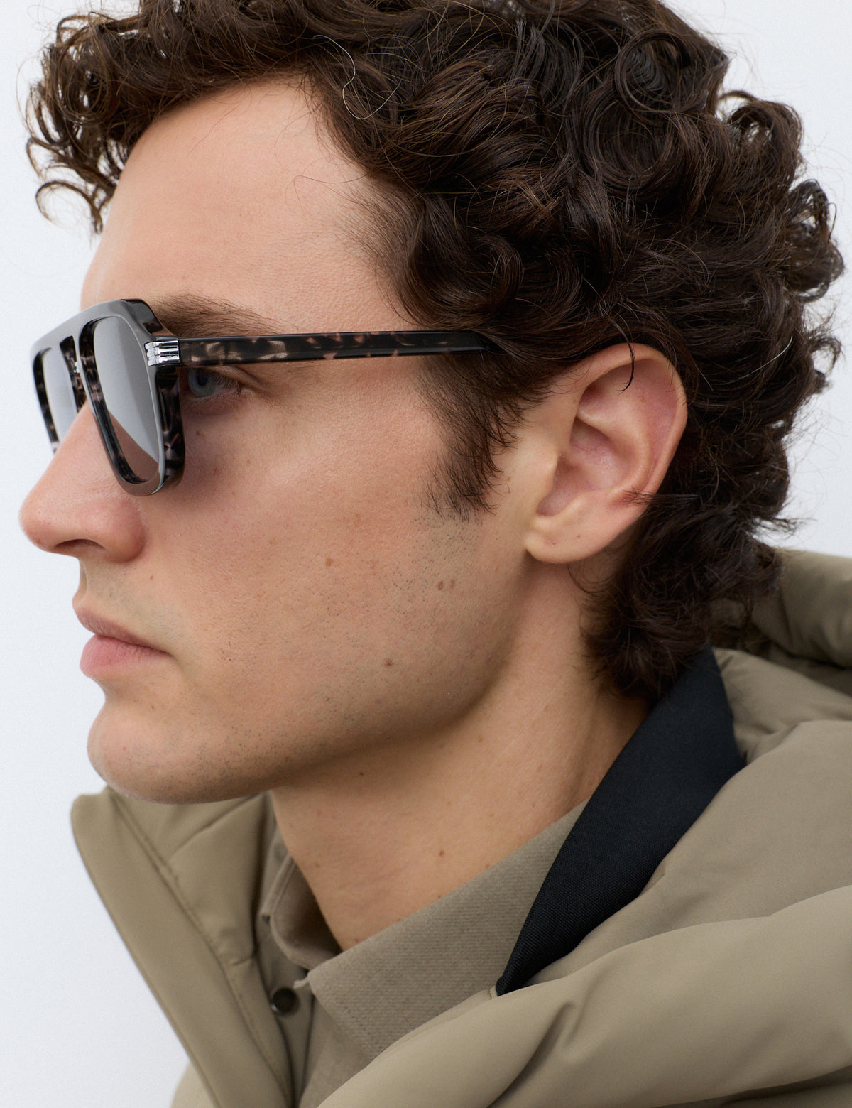 Men's Puffer Jacket in Brown view 6 | puffer jacket | SAVINTARI