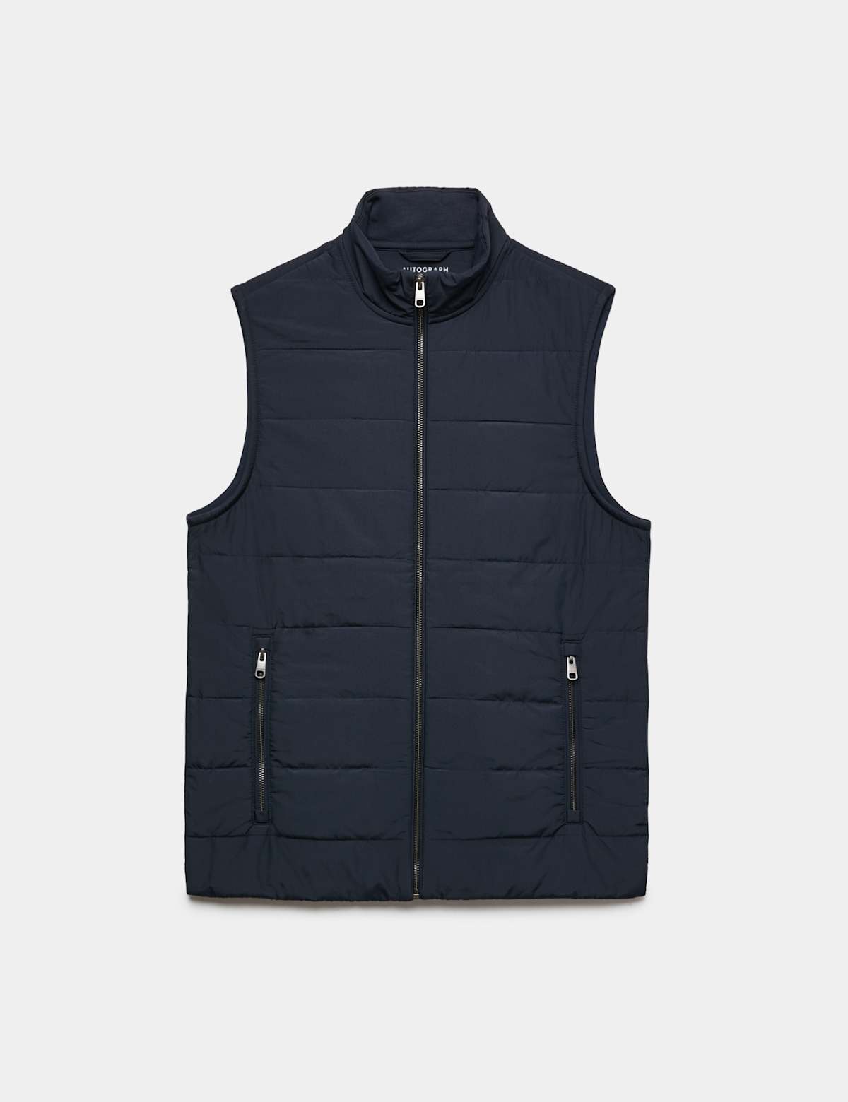 Women's Regular Fit Cotton Rich Hybrid Gilet - Dark Navy | gilet | SAVINTARI