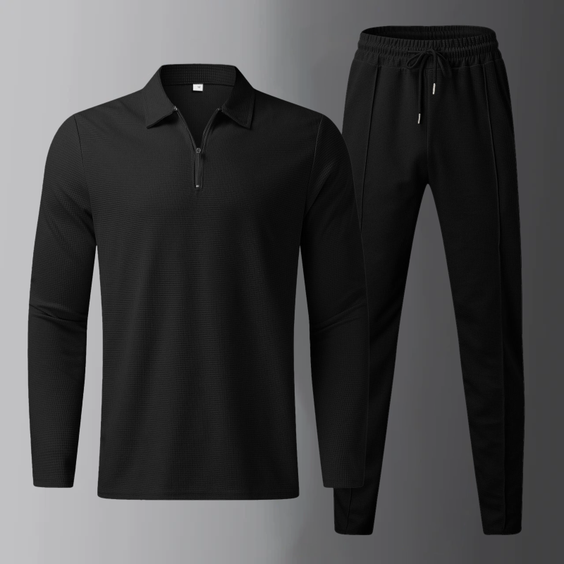 Men's Premium Leisure Set - Beige | SAVINTARI