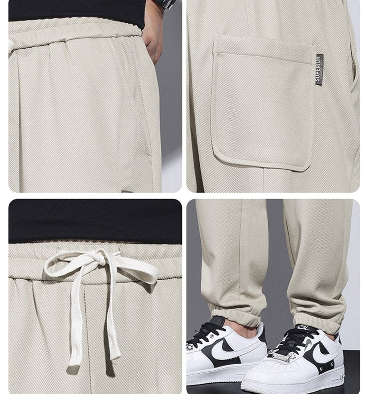 Men's Designer Leggings Sports Pants（50 - Khaki | SAVINTARI