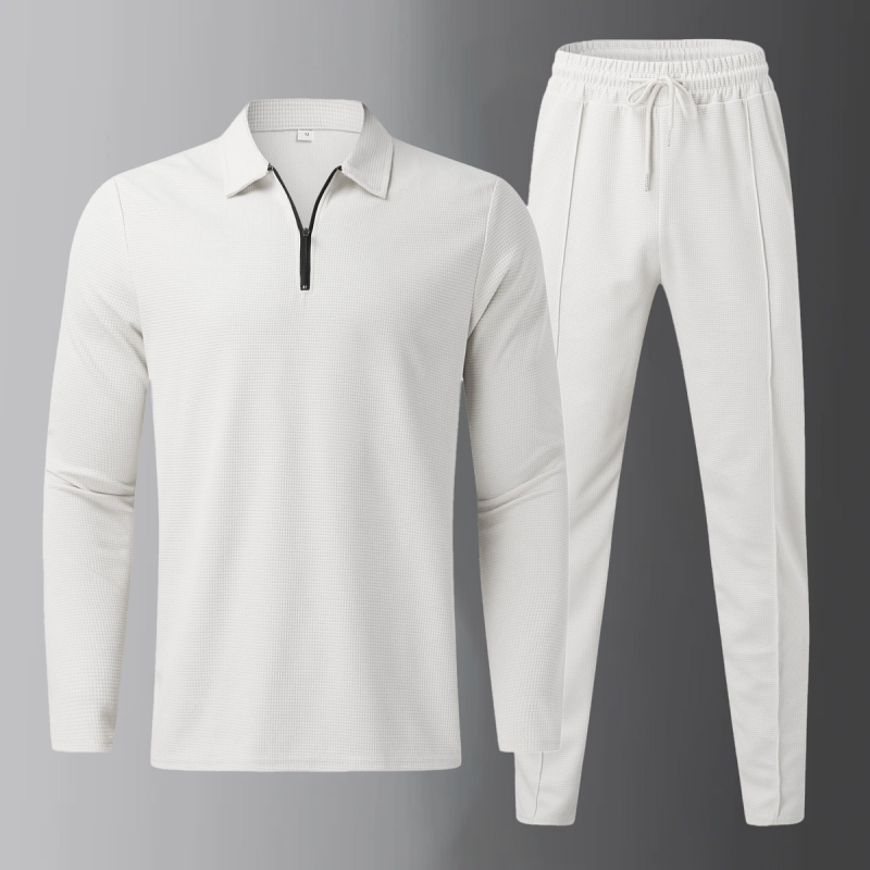 Men's Premium Leisure Set - Beige | SAVINTARI