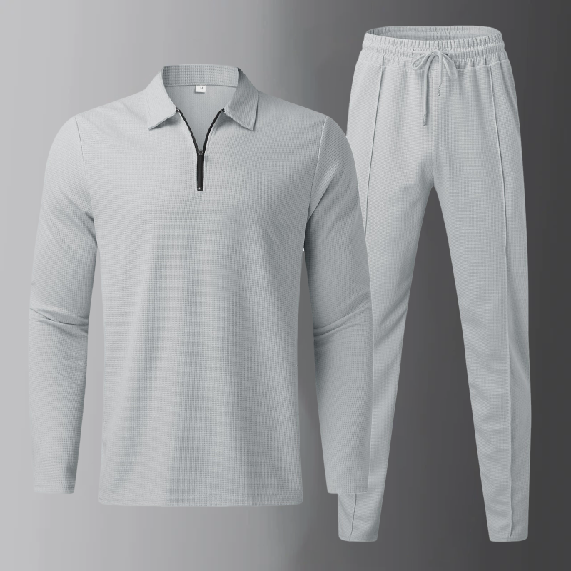 Men's Premium Leisure Set - Beige | SAVINTARI
