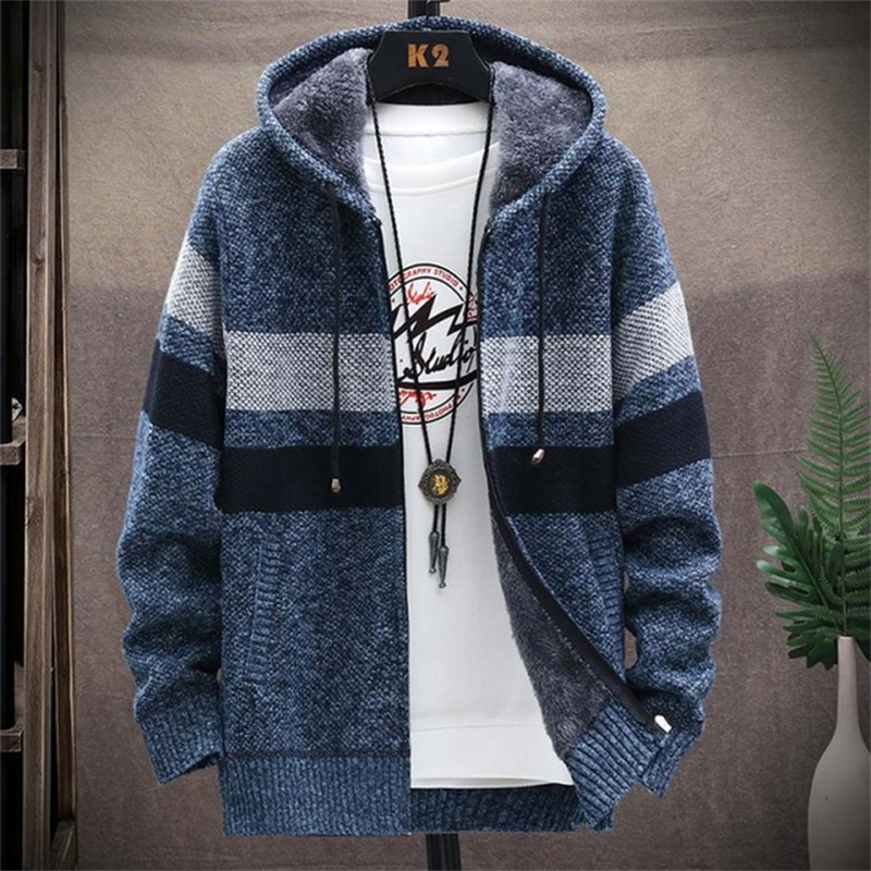 Men's ?buy two free shipping?Sweater Bergaris Pria - Navy | SAVINTARI