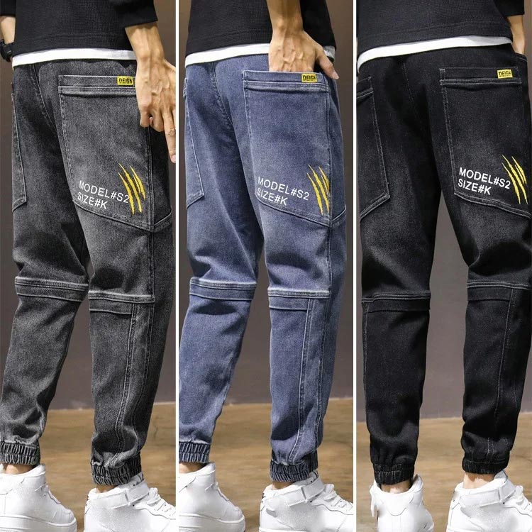 Men's Casual Hiking Jeans With Large Pockets（50 - Gray | SAVINTARI