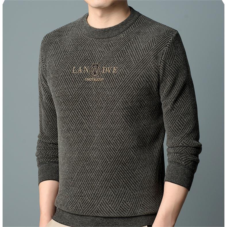 Men's Ideal Gift - Cozy Crew Neck Sweatshirts - Black | SAVINTARI
