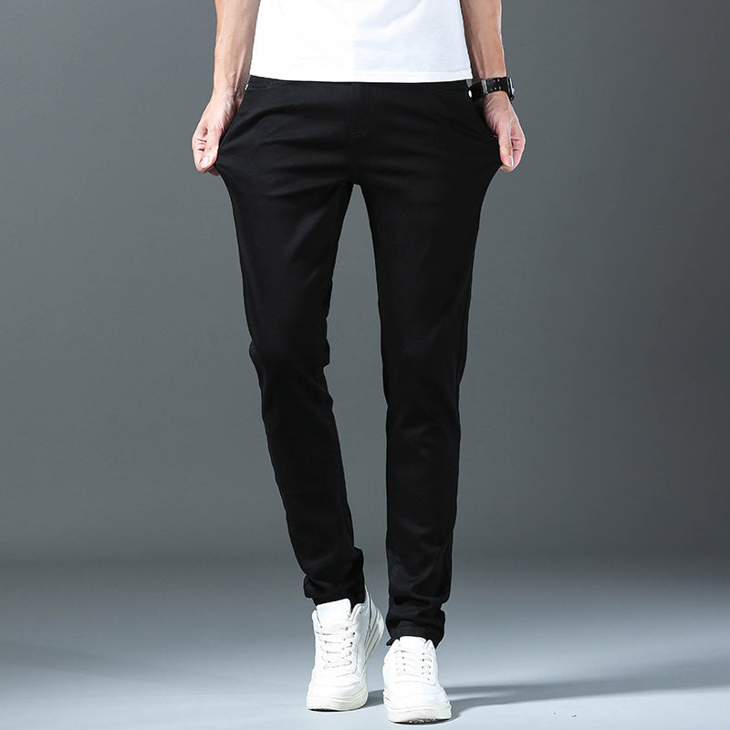 Men's [ Gift] Stretch Slim Fit Casual Jeans（50 - White | SAVINTARI