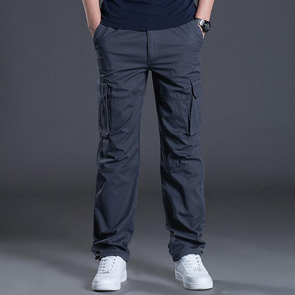 Men's Wide overalls for men with big pockets - Green | SAVINTARI