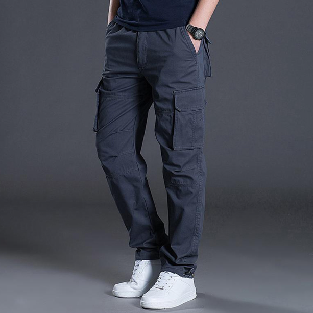 Men's Wide overalls for men with big pockets - Green | SAVINTARI