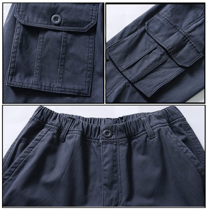 Men's Wide overalls for men with big pockets - Green | SAVINTARI