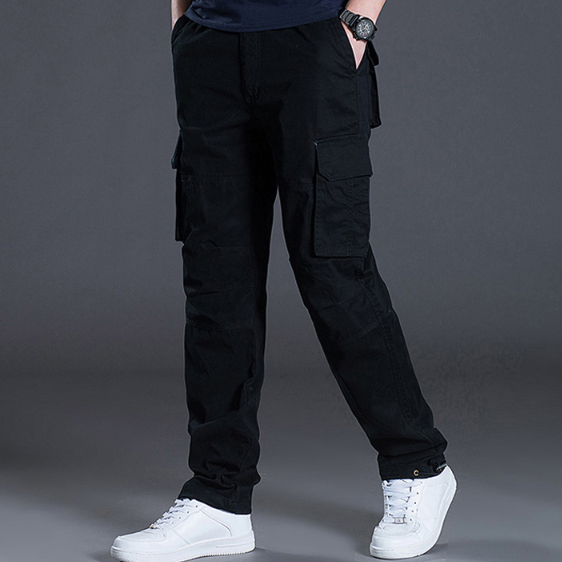 Men's Wide overalls for men with big pockets - Green | SAVINTARI