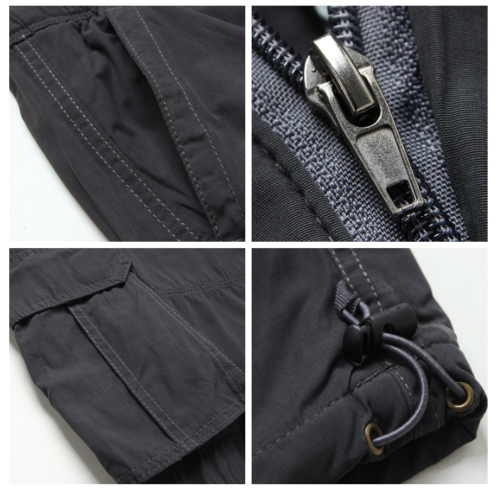 Men's Wide overalls for men with big pockets - Green | SAVINTARI