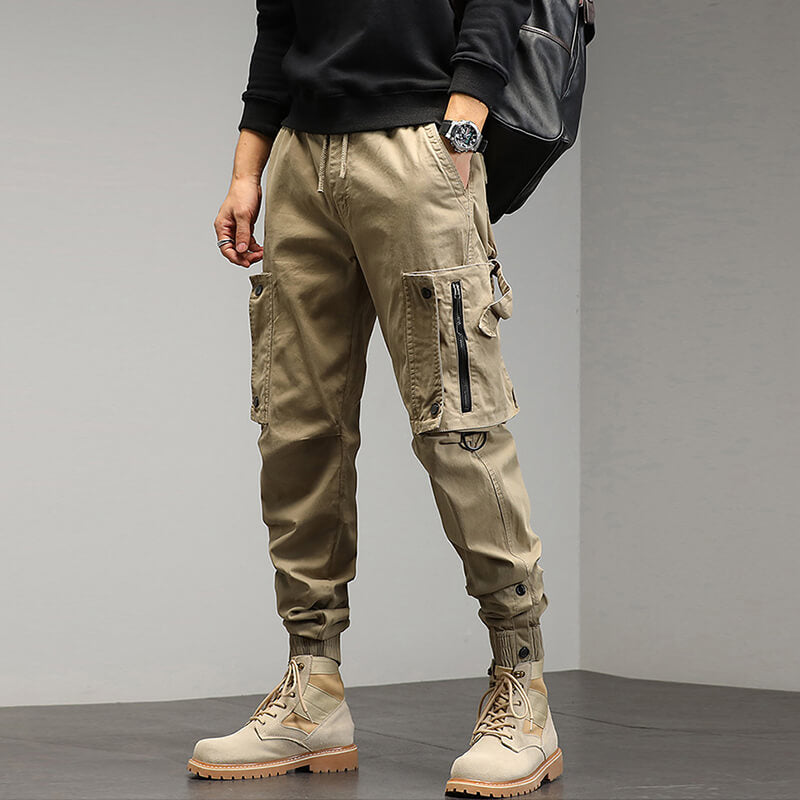 Men's Causal Tactical Cargo Pants - Green | SAVINTARI