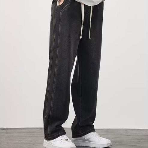 Men's ⏳HOT SALE Loose Straight Jeans - Retro Blue | SAVINTARI