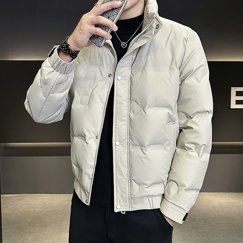 Men's ️Winter Specials ️ Trendy Warm Jacket with Pockets - Brown | SAVINTARI