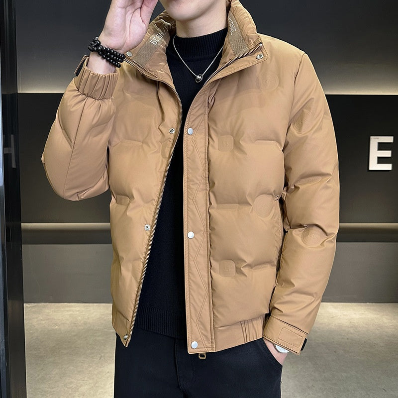 Men's ️Winter Specials ️ Trendy Warm Jacket with Pockets - Brown | SAVINTARI