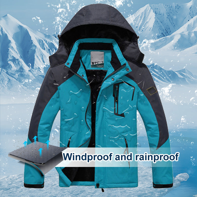 Men's The perfect Christmas gift for your family Waterproof Ski Jacket for - Black-Men | SAVINTARI