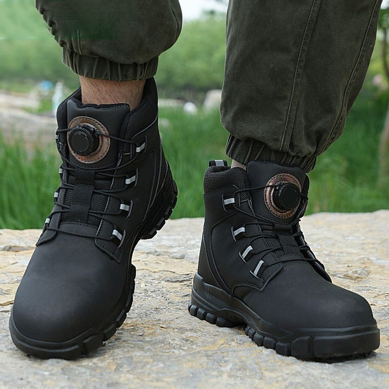 Men's Best Seller Lightweight Multifunctional Work Shoes - Black | SAVINTARI