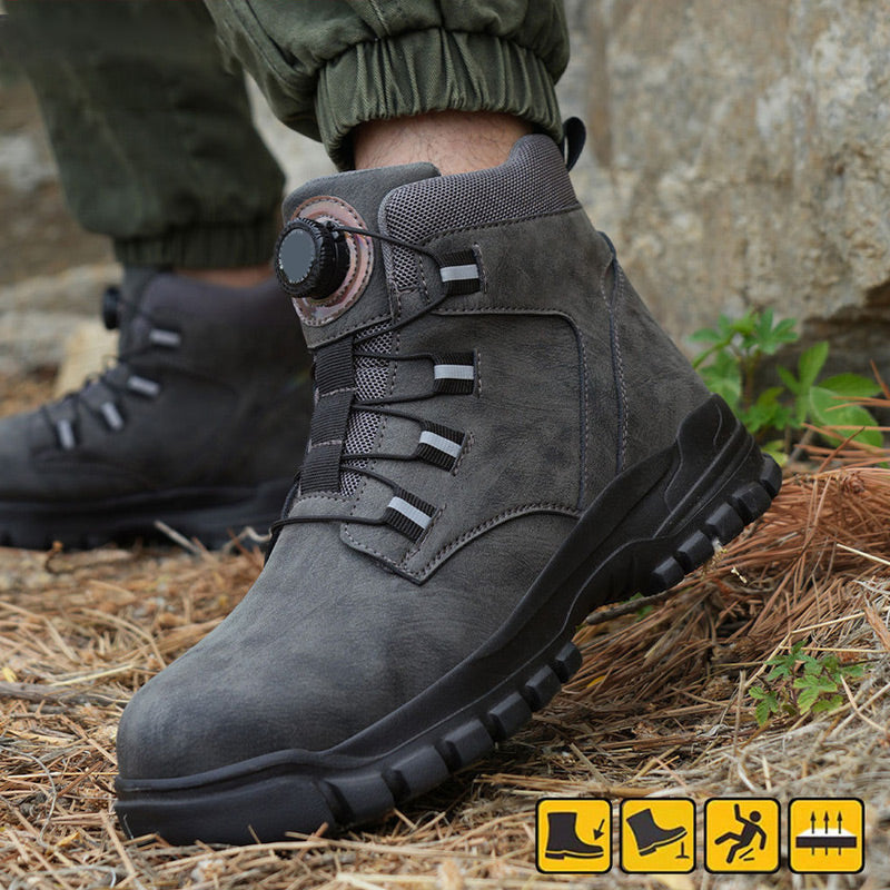 Men's Best Seller Lightweight Multifunctional Work Shoes - Black | SAVINTARI