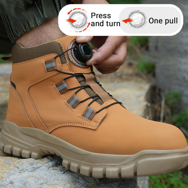 Men's Best Seller Lightweight Multifunctional Work Shoes - Black | SAVINTARI