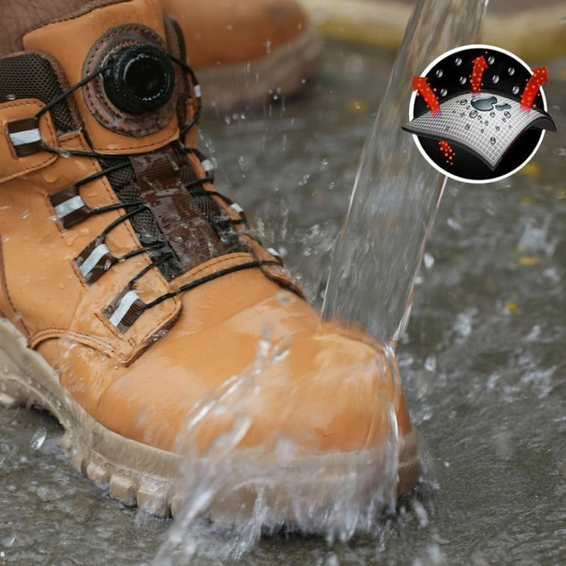 Men's Best Seller Lightweight Multifunctional Work Shoes - Black | SAVINTARI