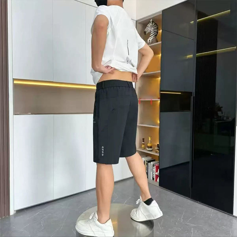 Men's Light Casual T-Shirt Shorts 2-Piece Set - Navy | SAVINTARI