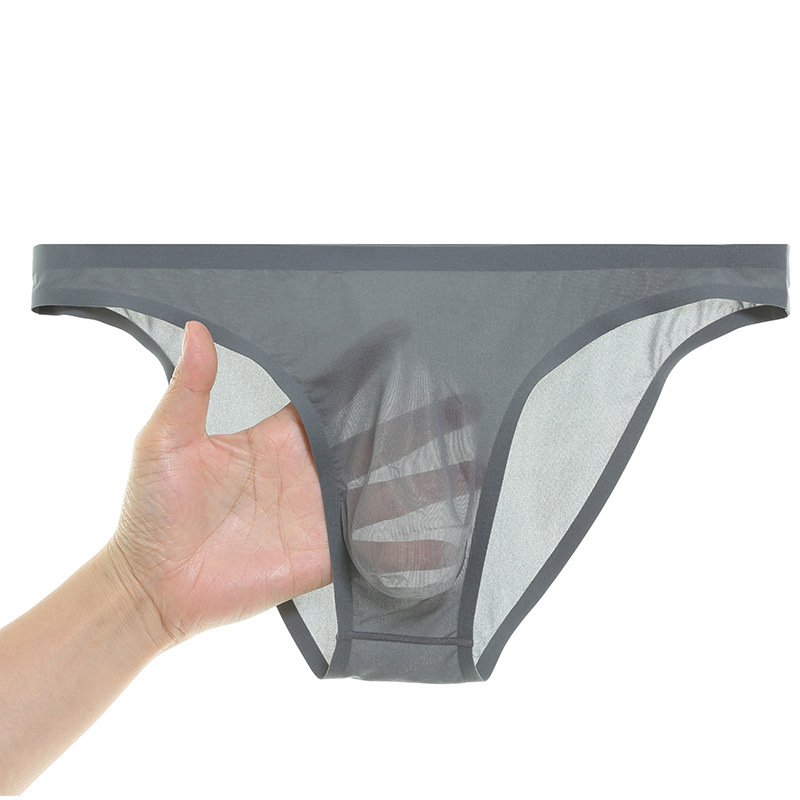 Men's Ultra-thin, Semi-sheer 3D Molded Pouch Sexy Underwear - 4PCS/SET/4 Colors（Black+Dark G | SAVINTARI