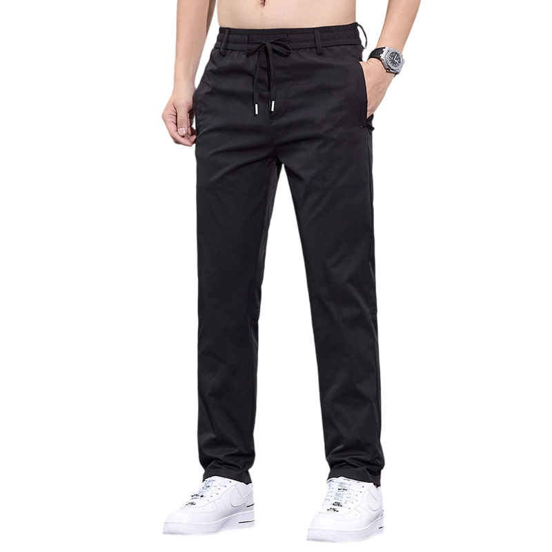Men's Cool Comfort Casual Pants - Black | SAVINTARI