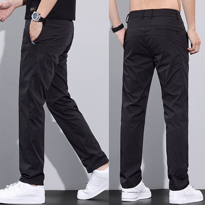 Men's Cool Comfort Casual Pants - Black | SAVINTARI