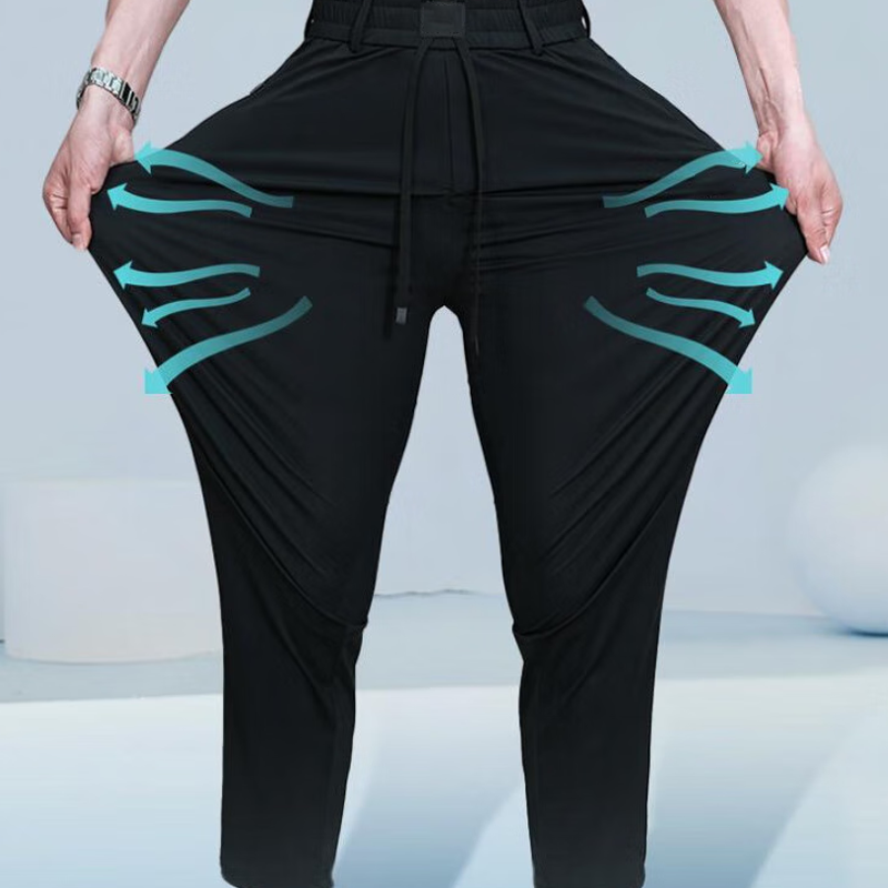 Men's Cool Comfort Casual Pants - Black | SAVINTARI