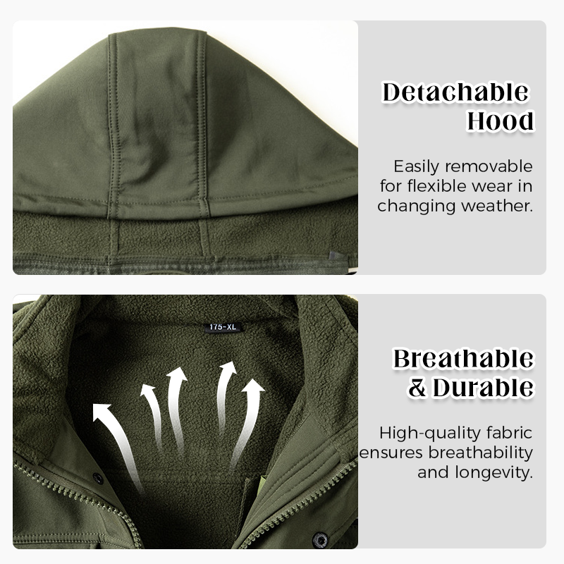 Men's Insulated Windproof Jacket & Pants Set - Black | SAVINTARI