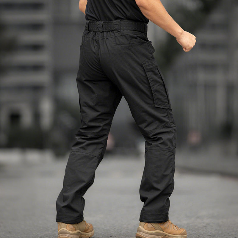 Men's Durable Cargo Pants with Multi-Pockets - Gray-Green | SAVINTARI