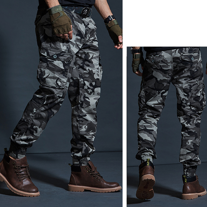 Men's 2026 Casual Cargo Jogger Pants - Khaki | Smart Casual Trousers | SAVINTARI