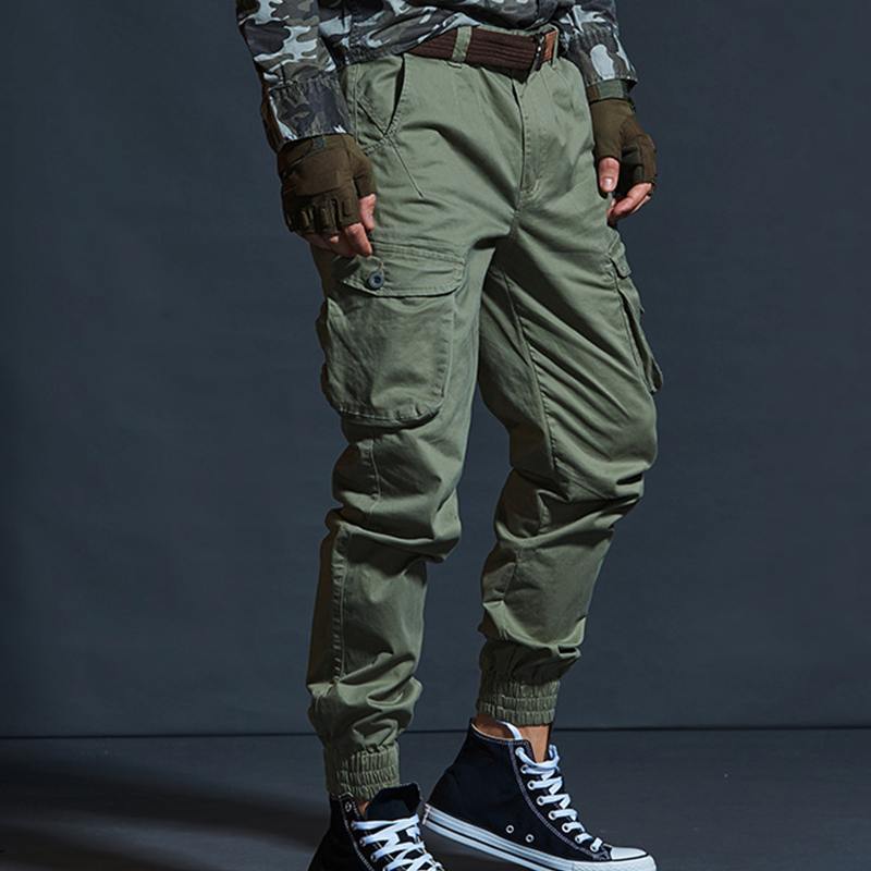 Men's 2026 New Arrival Casual Cargo Jogger Pants - Khaki | SAVINTARI