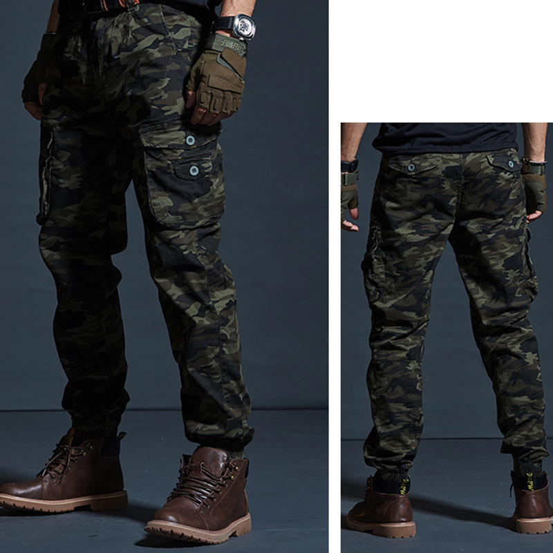 Men's 2026 New Arrival Casual Cargo Jogger Pants - Khaki | SAVINTARI