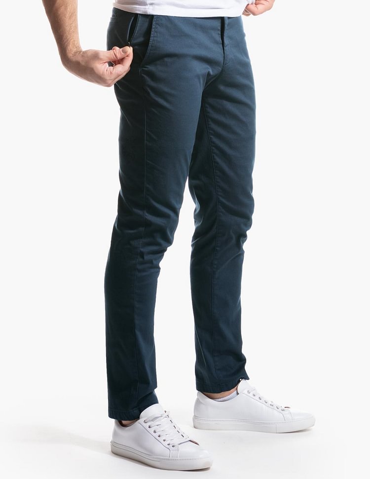 Men's Casual Stretch Khakis - Driftwood Khaki | SAVINTARI