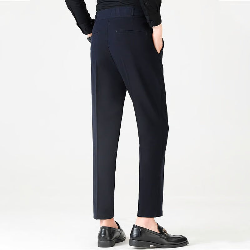 Men's Casual Straight Leg Pants - Apricot | SAVINTARI