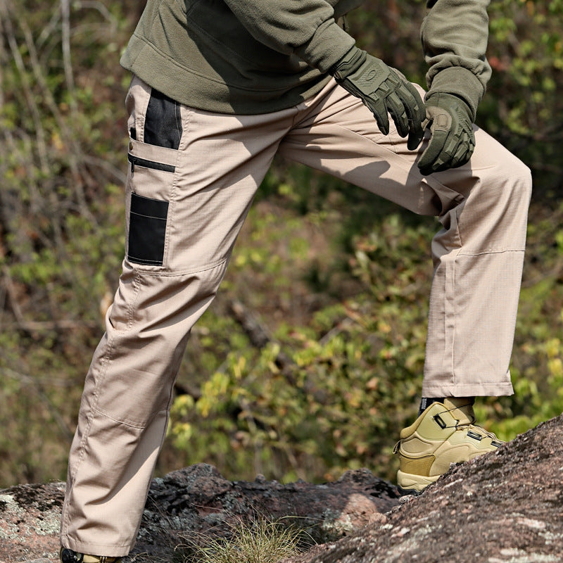 Men's Breathable Cargo Pants - Black | SAVINTARI